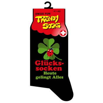Socken "Glückssocken - heute gelingt Alles"